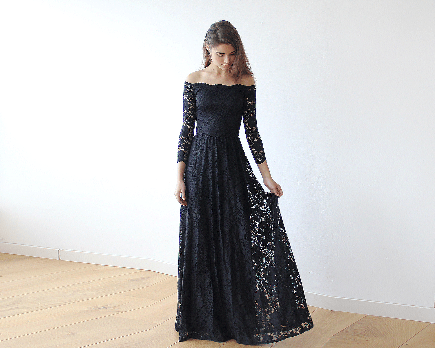 black net maxi