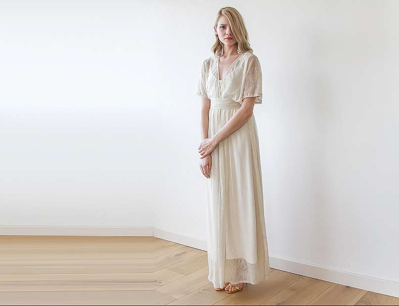 Ivory Maxi Dress Long Sleeve Outlet Shop, UP TO 53% OFF | www 