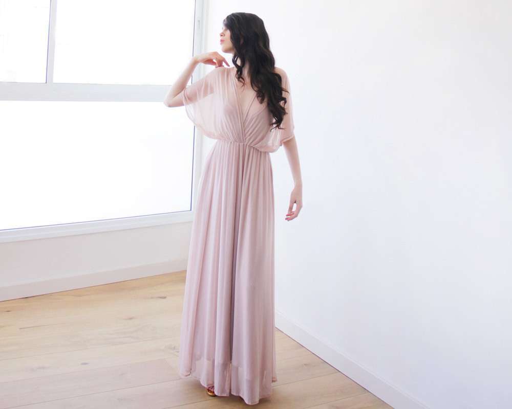 sheer chiffon maxi dress